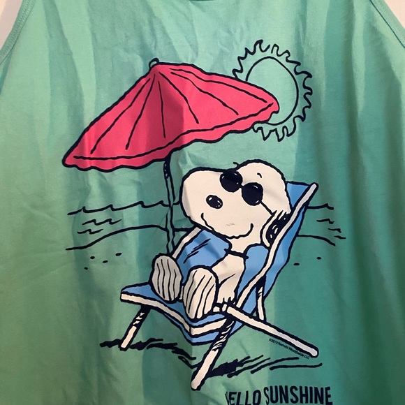 ⚫️ Snoopy Hello Sunshine tank top medium NEW - Picture 2 of 4